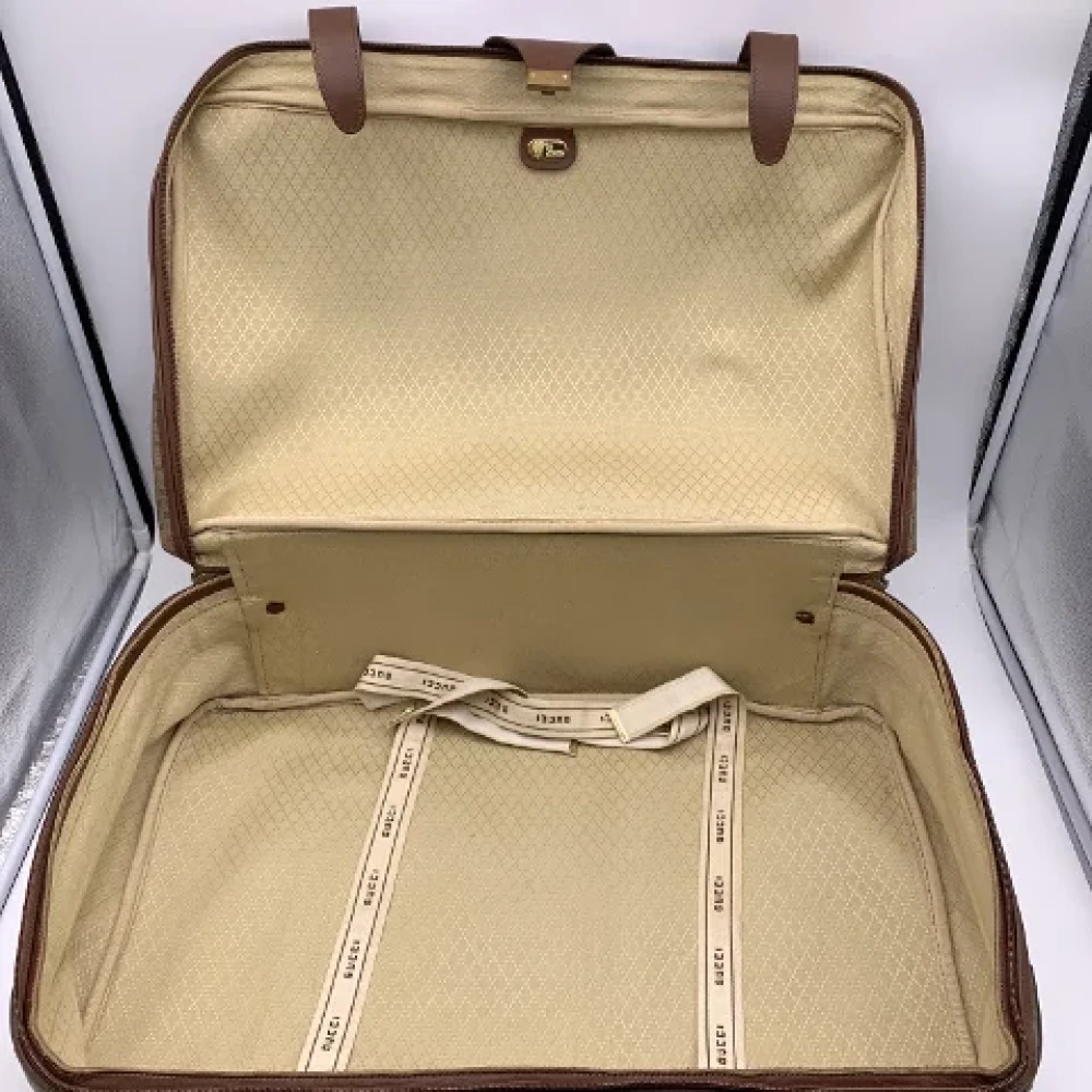 Gucci Vintage Pre-owned Canvas gucci-bags Brown Dames