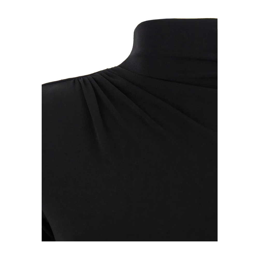 Andamane Zwarte Open Rug Bodysuit Black Dames