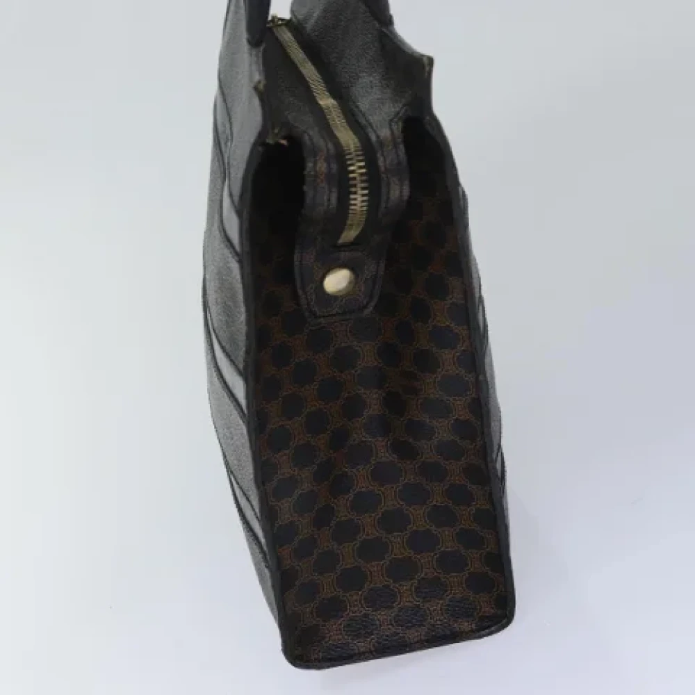 Celine Vintage Pre-owned Leather handbags Black Dames