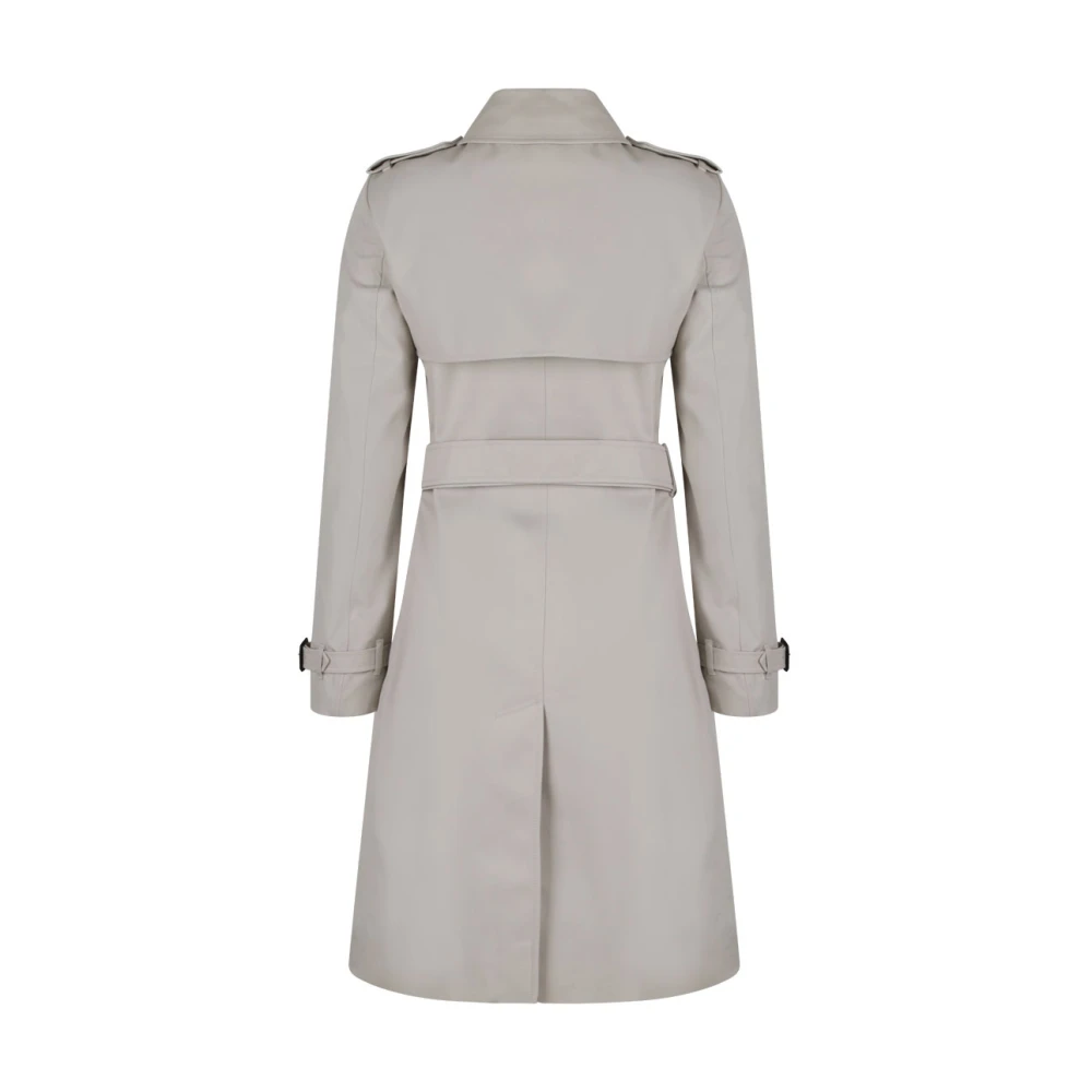 Burberry Taupe Midi Trench Coat Beige Dames