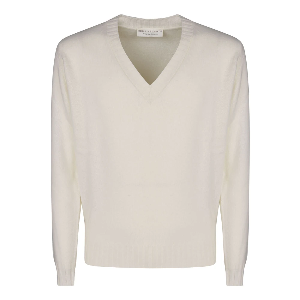 Knitwear > V-neck Knitwear - - Filippo De Laurentiis - Modalova