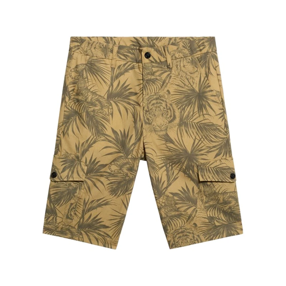 Roberto Cavalli Boys Green Jungle Print Trousers - Shorts - 8 Y - Kids