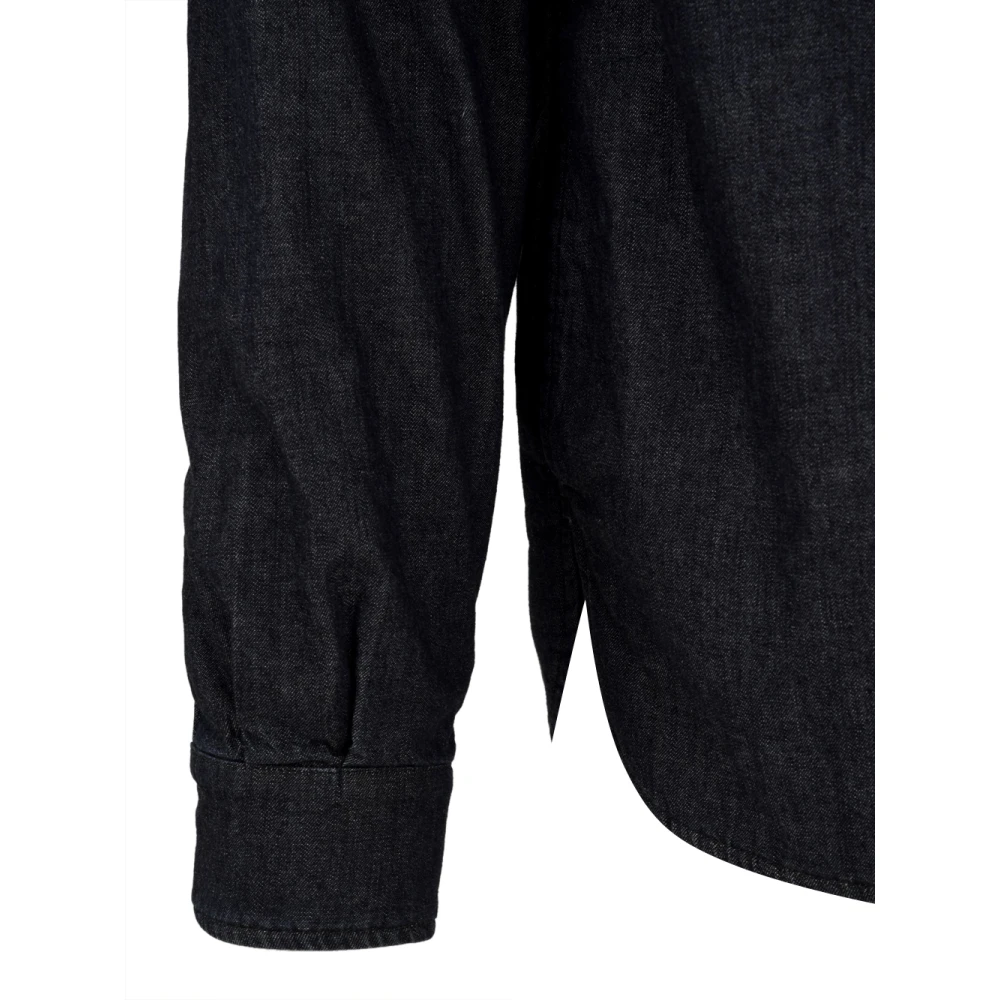 Aspesi Denim Herenshirt Ce51 G857 Blue Heren