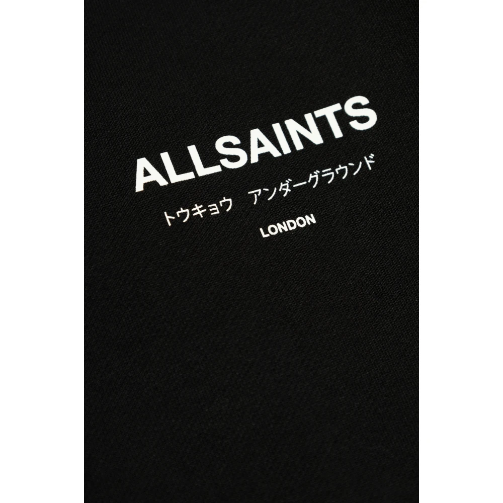 AllSaints Underground Hoodie Black Heren