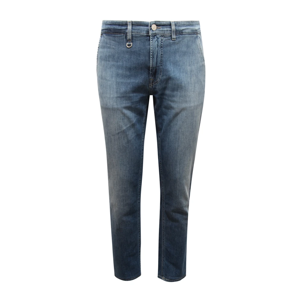 Siviglia Men's Blue Slim Fit Jeans, W35, Lorettello Zip D0018