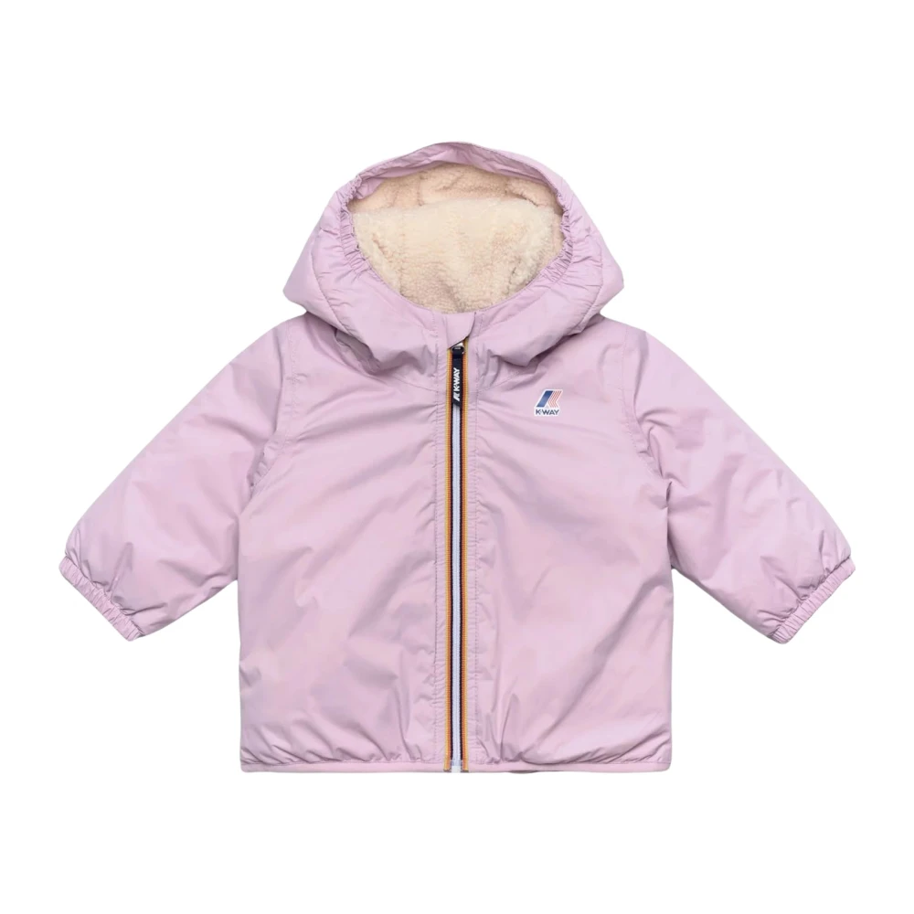 K-Way Sherpa Fodrad Rosa Kappa Pink, Flicka