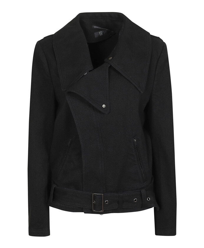 veste-biker-en-coton-et-lin-noir