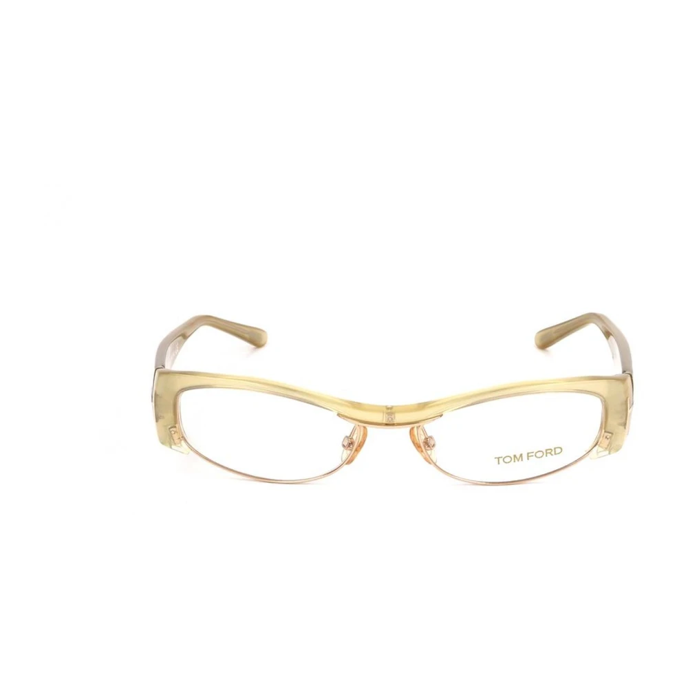 Tom Ford Gouden Wijzerplaat Acetaat Frame Bril Vrouwen Yellow Dames