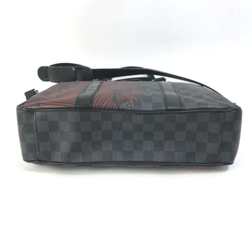 Louis Vuitton Vintage Pre-owned Cotton louis-vuitton-bags Black Dames