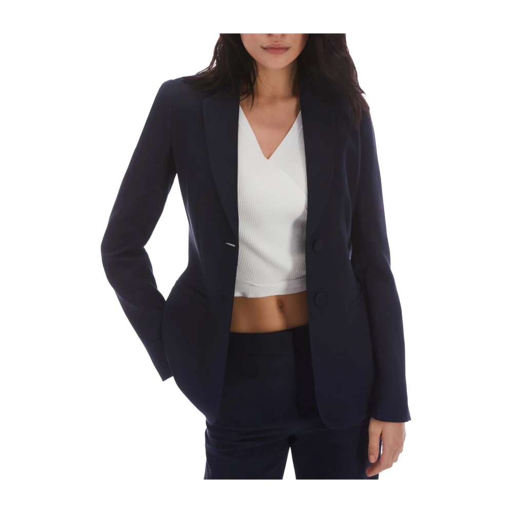 Pennyblack Polyester blazer met slanke pasvorm Blue Dames