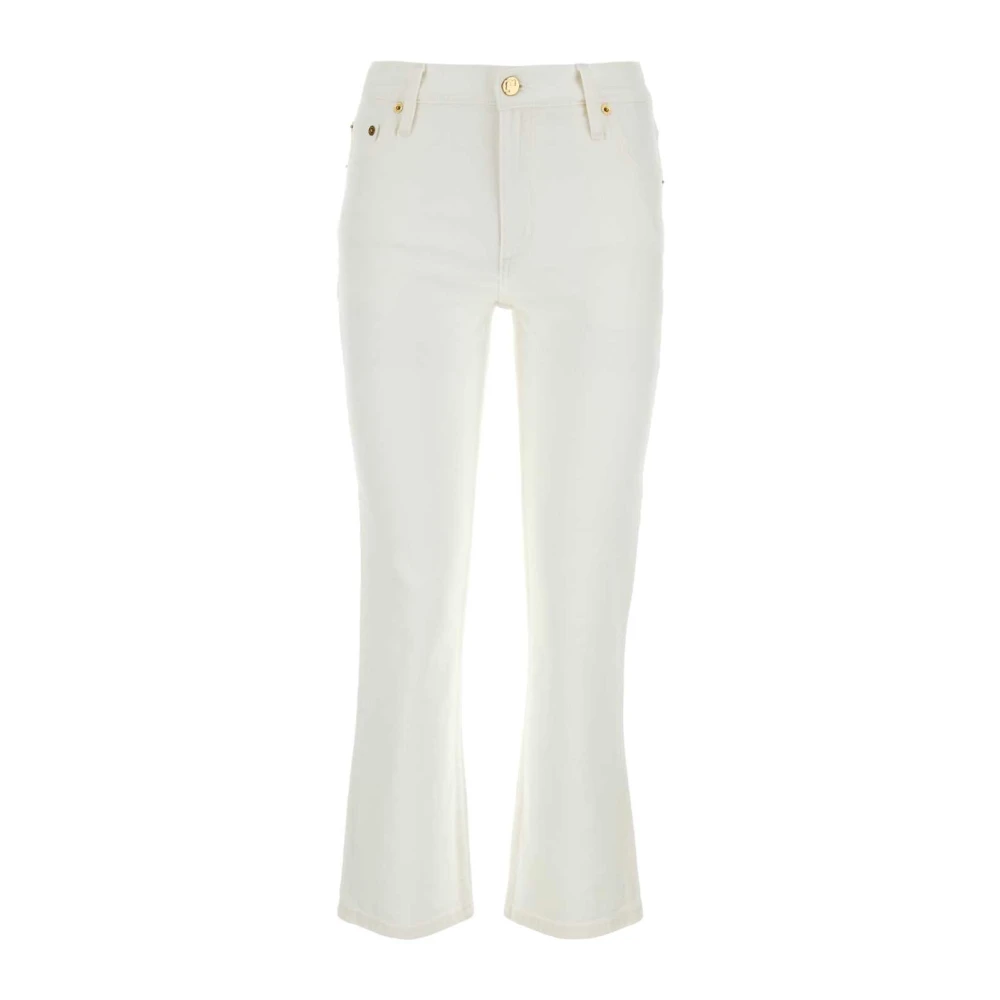 TORY BURCH Stretch Denim Jeans White Dames