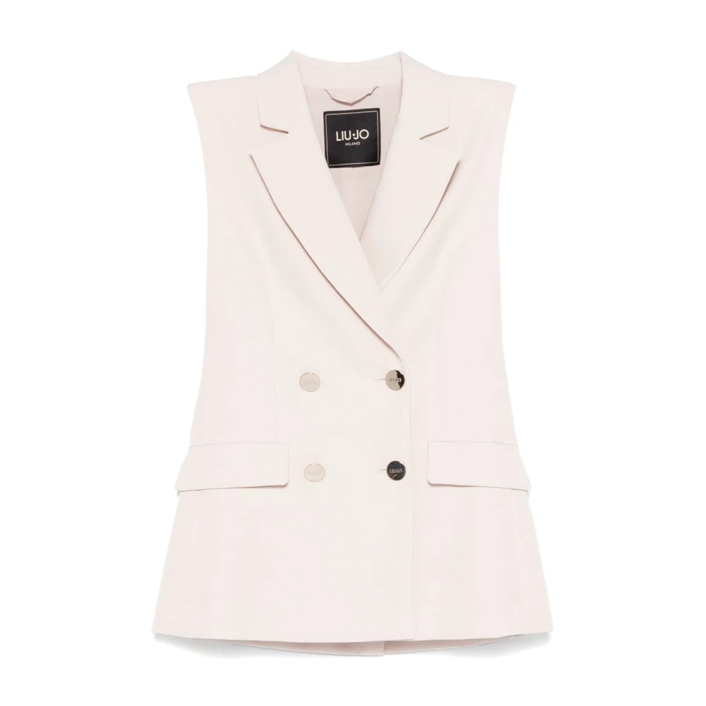 Liu Jo Mouwloos double-breasted jasje Beige Dames