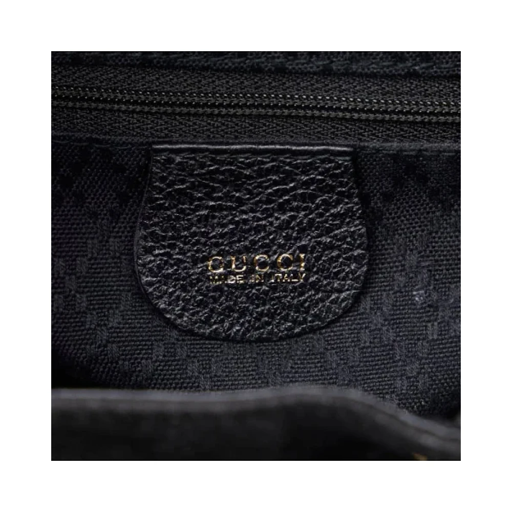 Gucci Vintage Pre-owned Suede backpacks Black Dames