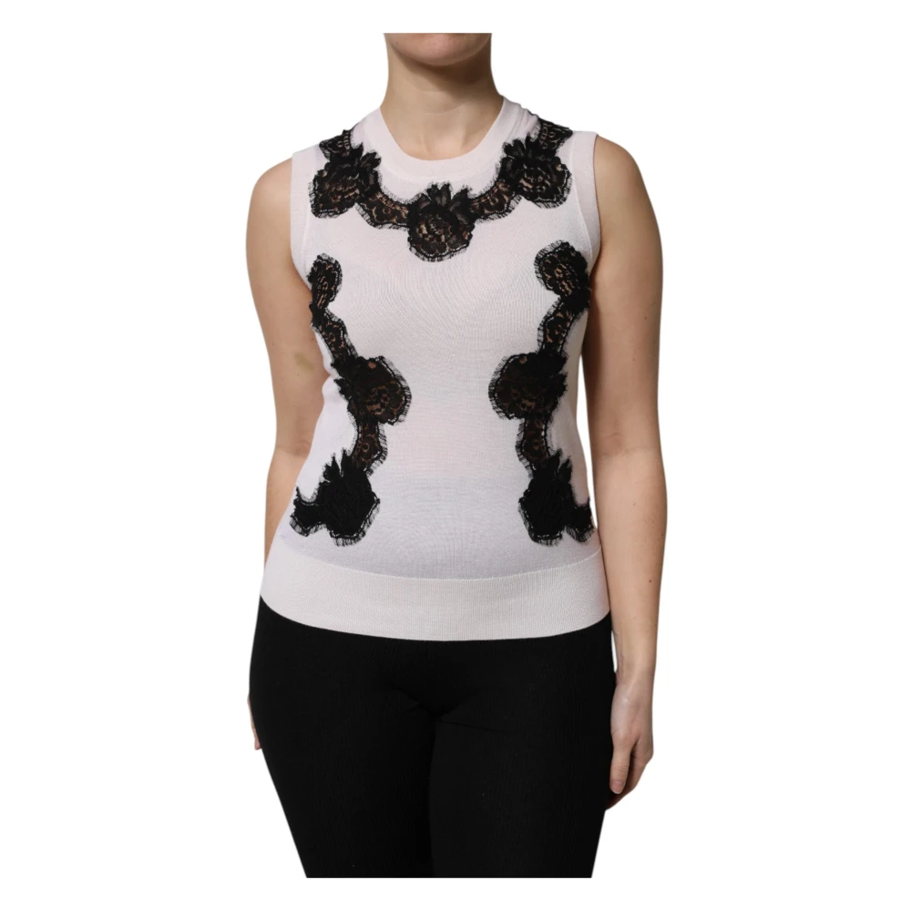 Dolce & Gabbana Damen Weiß Strickwaren, Xsgröße: