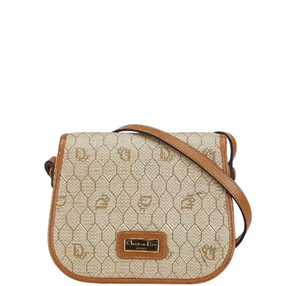 Dior Vintage Pre-owned Canvas dior-bags Beige Dames