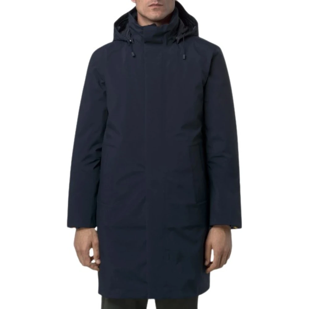 K-Way Uomo Blu Cappotti, S, New,
