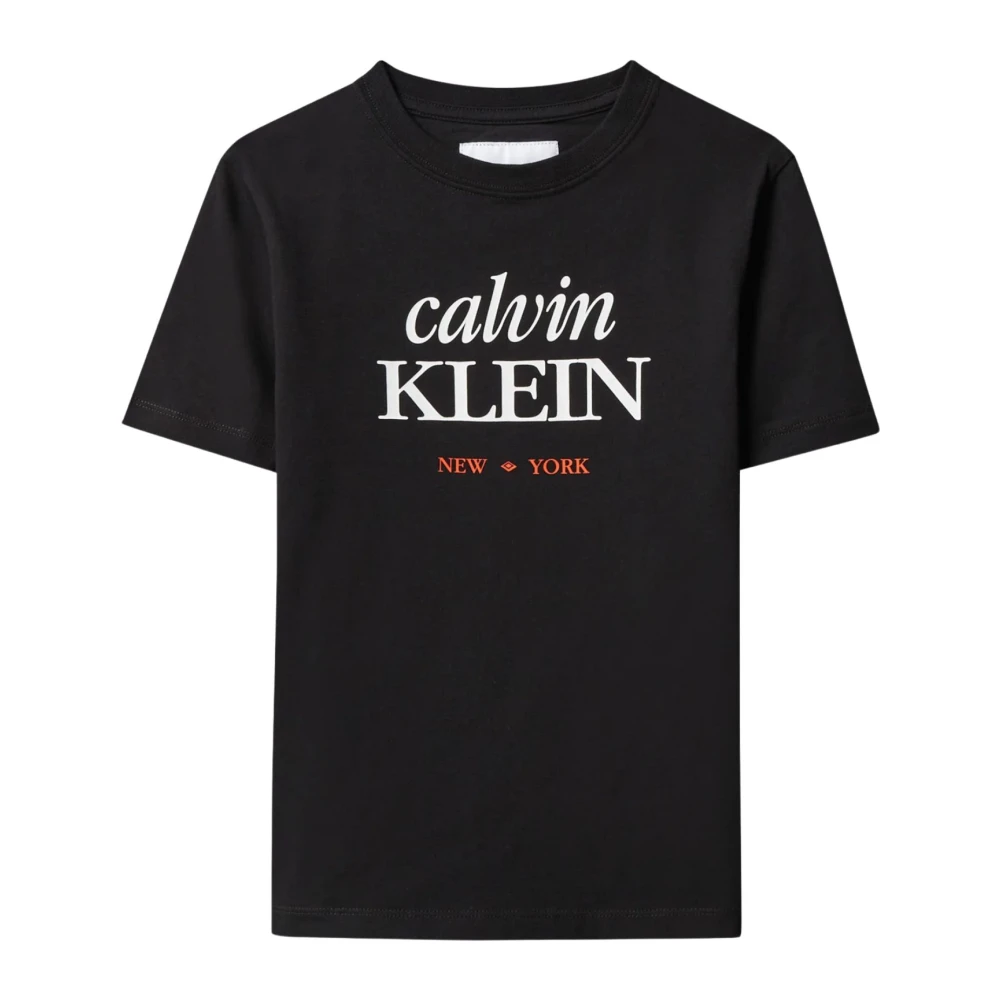 Calvin Klein Jeans Boys Black Logo Ss T-Shirt - Kids Short Sleeve T-Shirts - 16 Y - Kids