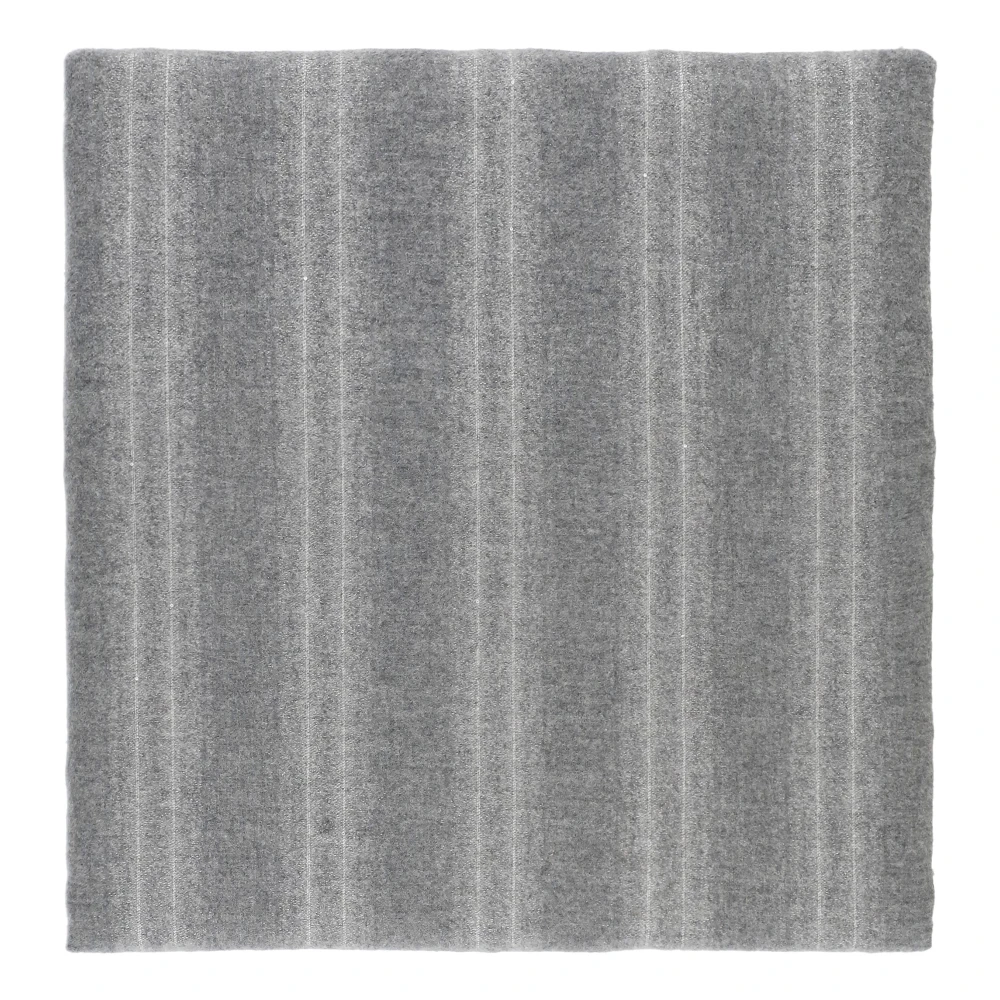 BRUNELLO CUCINELLI Gestreepte Cashmere Sjaal met Franjes Gray Dames