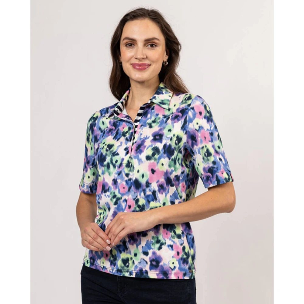 Roberto sarto Polo Shirt Korte Mouw Multicolor Dames