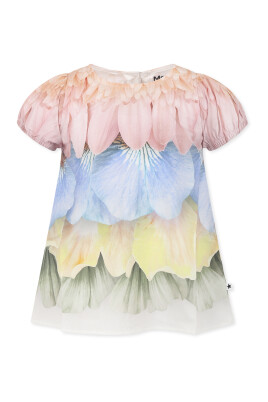 multicolor-short-sleeved-cotton-dress-with-petals