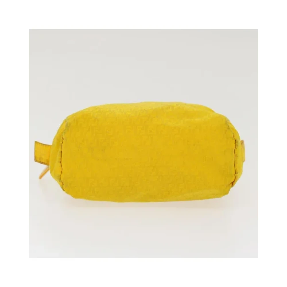 Fendi Vintage Pre-owned Cotton fendi-bags Yellow Dames