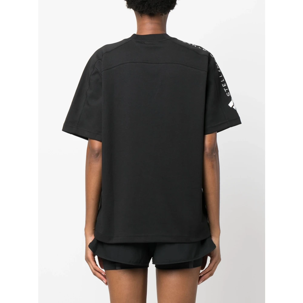 adidas by stella mccartney Logo T-shirt Black Dames