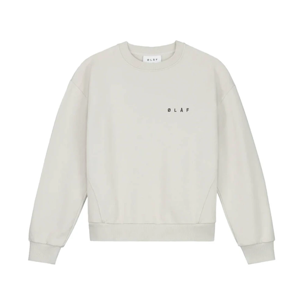Olaf Hussein Face Crewneck Sweatshirt Gray Dames