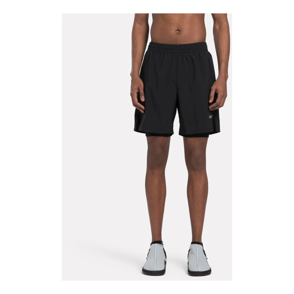 Reebok Hardloop 2-in-1 Shorts Black Heren