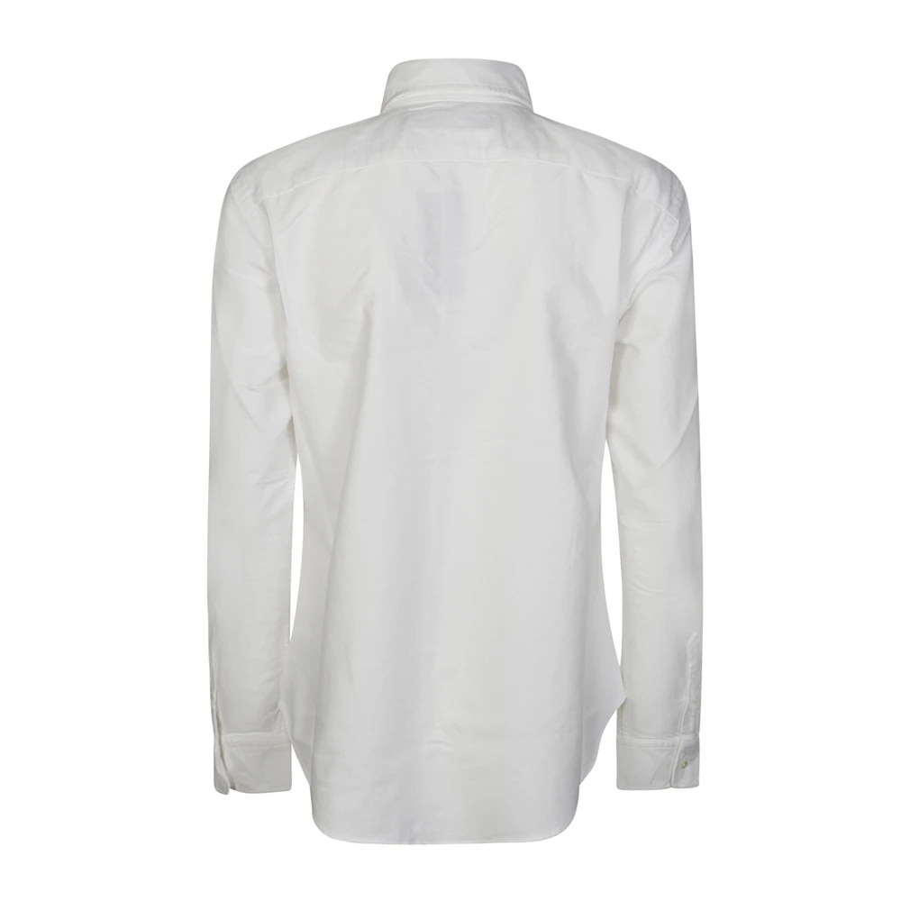 Polo Ralph Lauren Oxford Overhemd van Fris Wit Katoen White Dames