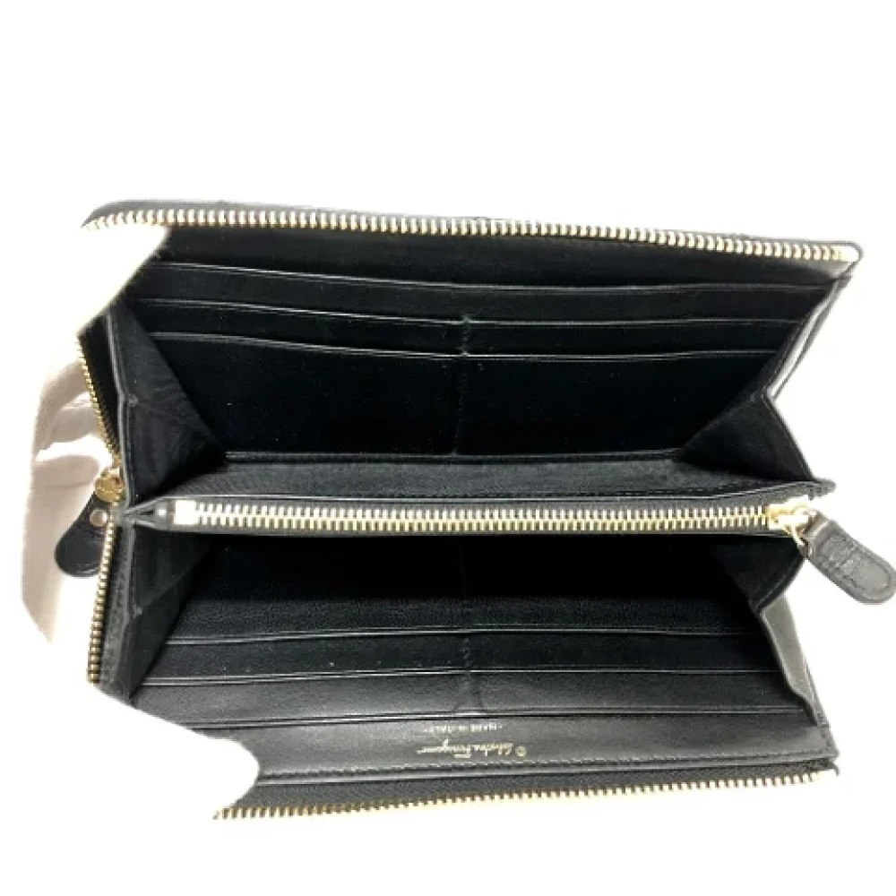 Salvatore Ferragamo Pre-owned Leather wallets Black Dames