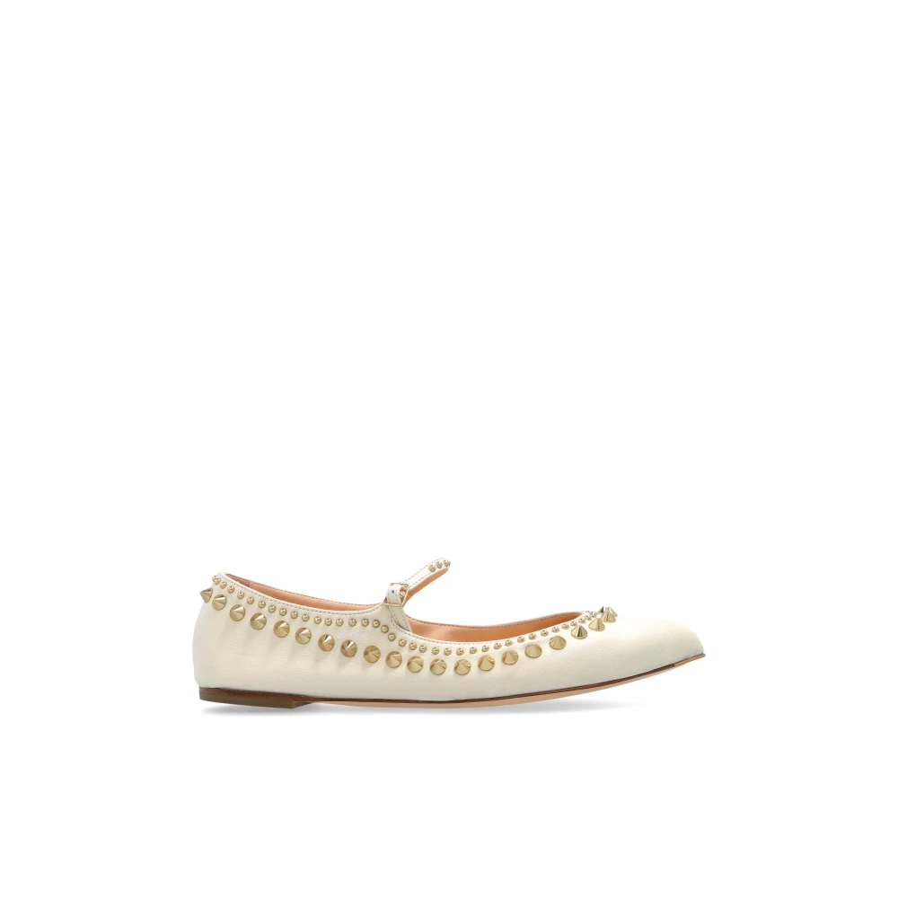 Agl Donna Beige Ballet Flats Rocket Mary Jane