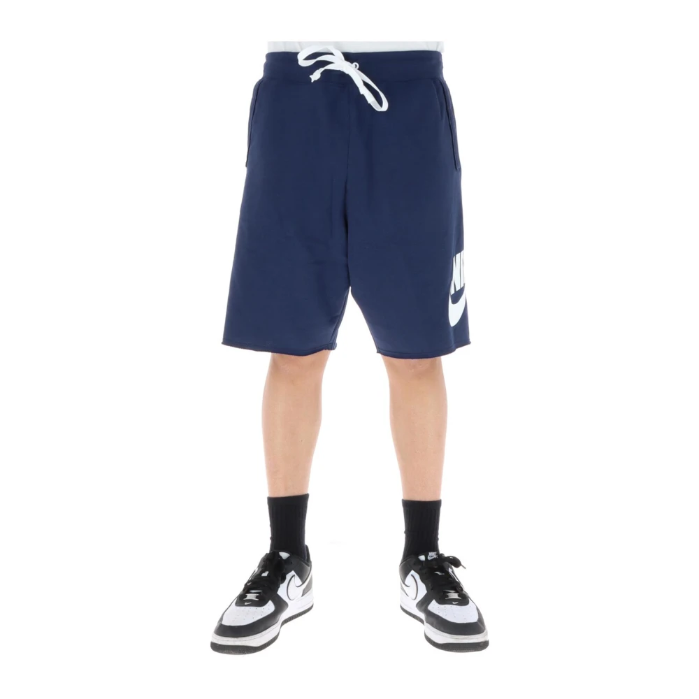 Nike Heren Blauwe Print Shorts Blue Heren