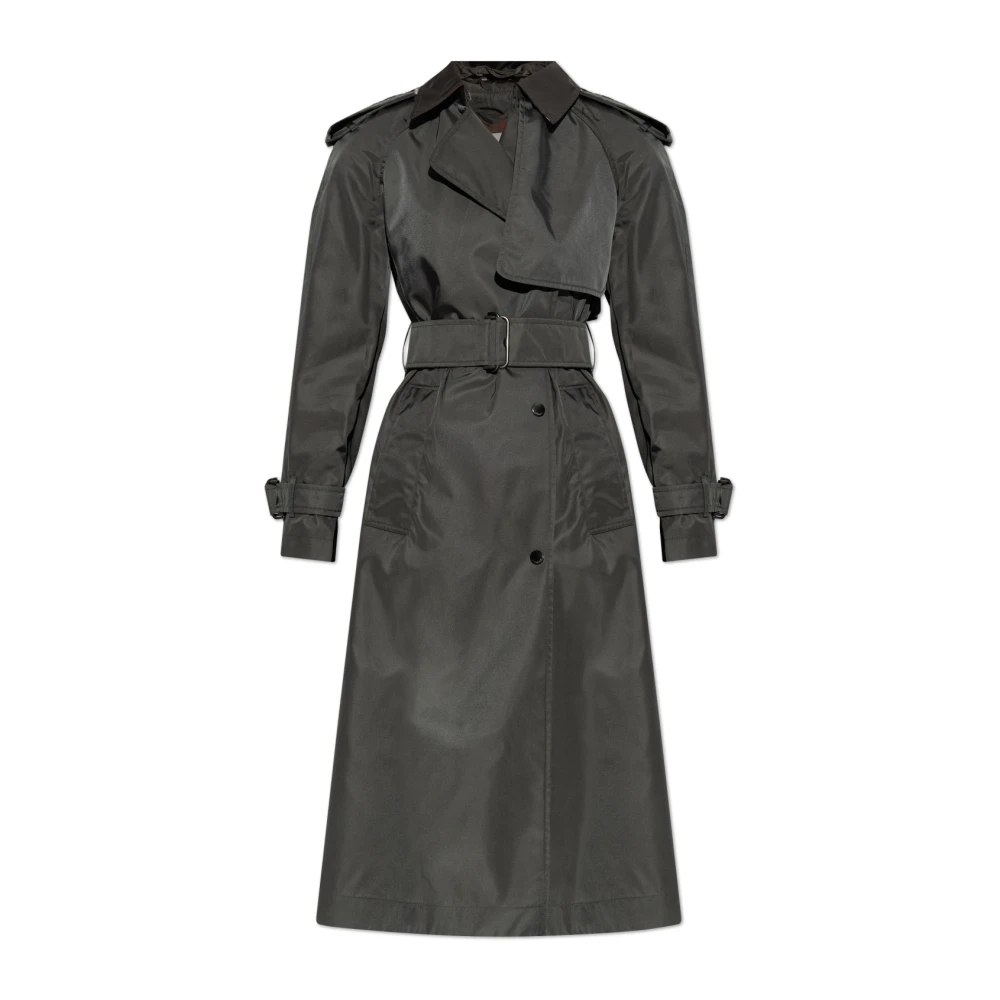 Burberry Femme Vert Manteaux, Taille: 34 Fr Trench Manteaux