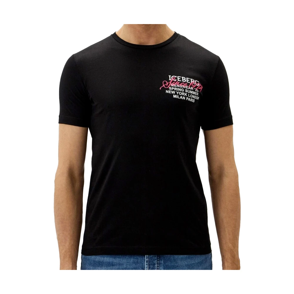 Iceberg Men's Black T-Shirt