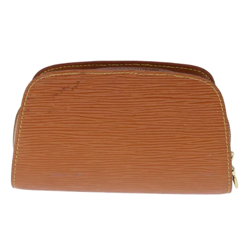 Louis Vuitton Vintage Pre-owned Leather pouches Brown Dames