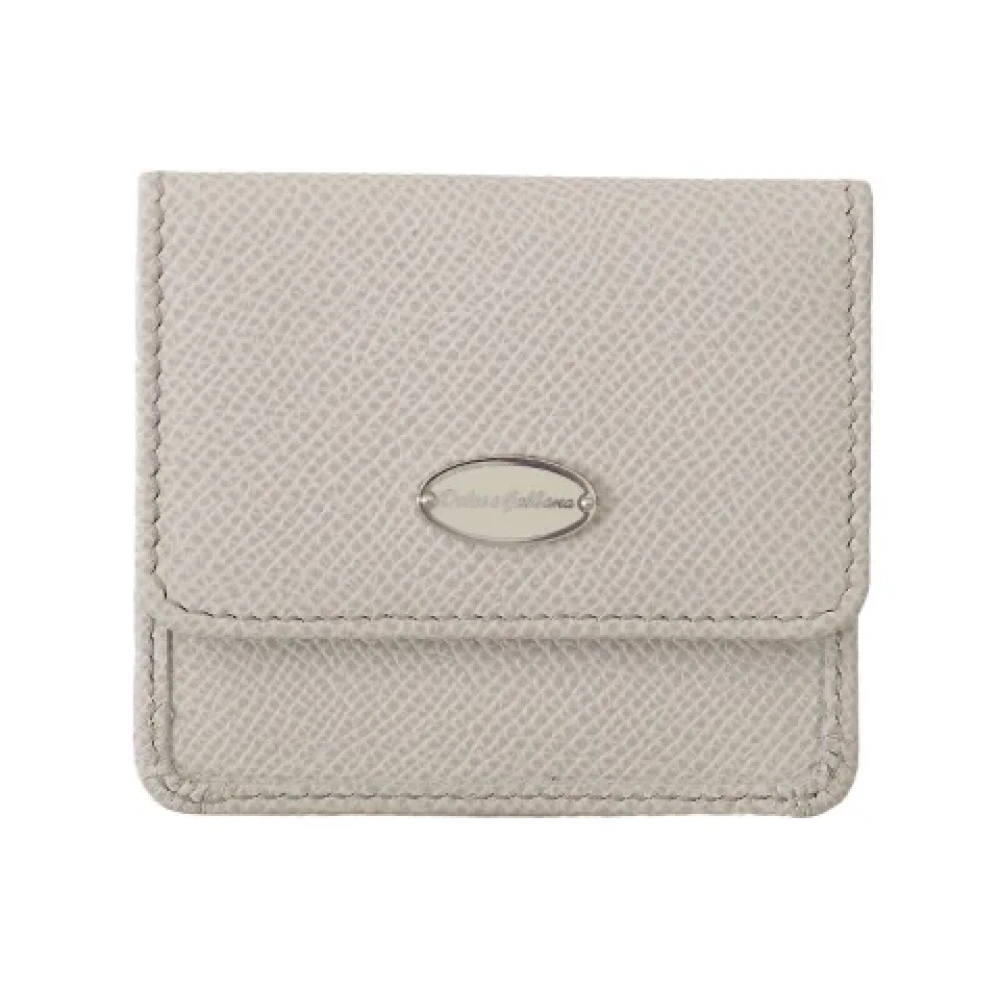 Dolce & Gabbana Pre-owned Leather wallets Gray Dames