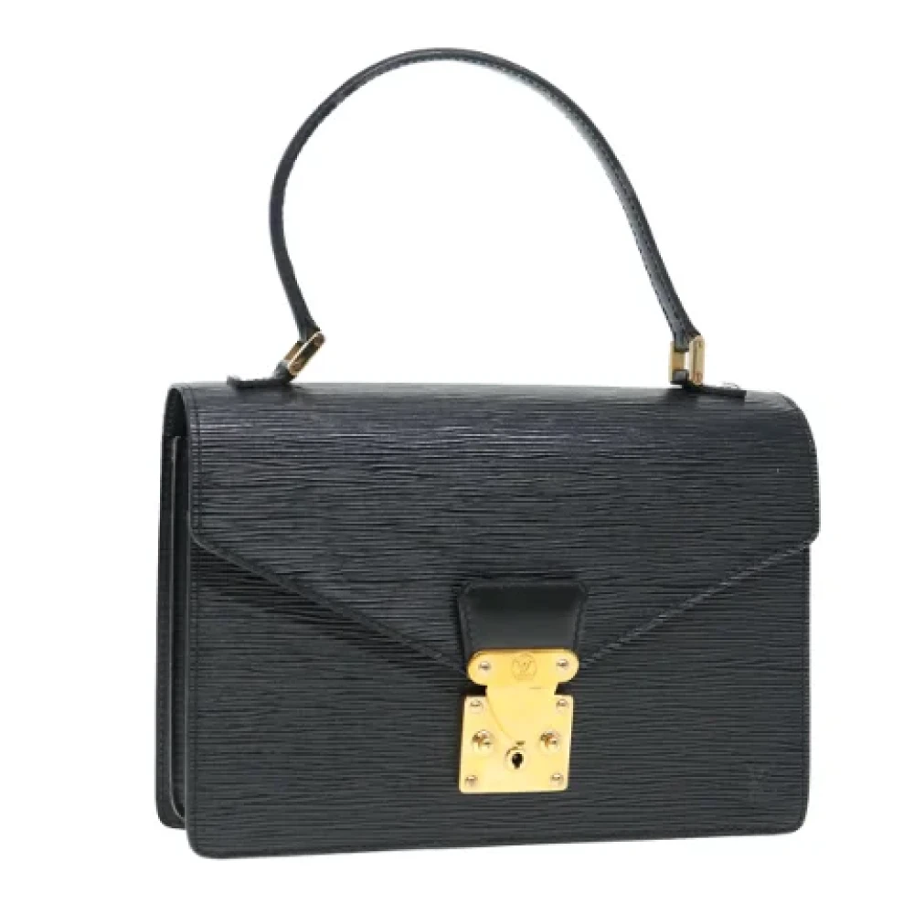 Louis Vuitton Vintage Pre-owned Leather handbags Black Dames