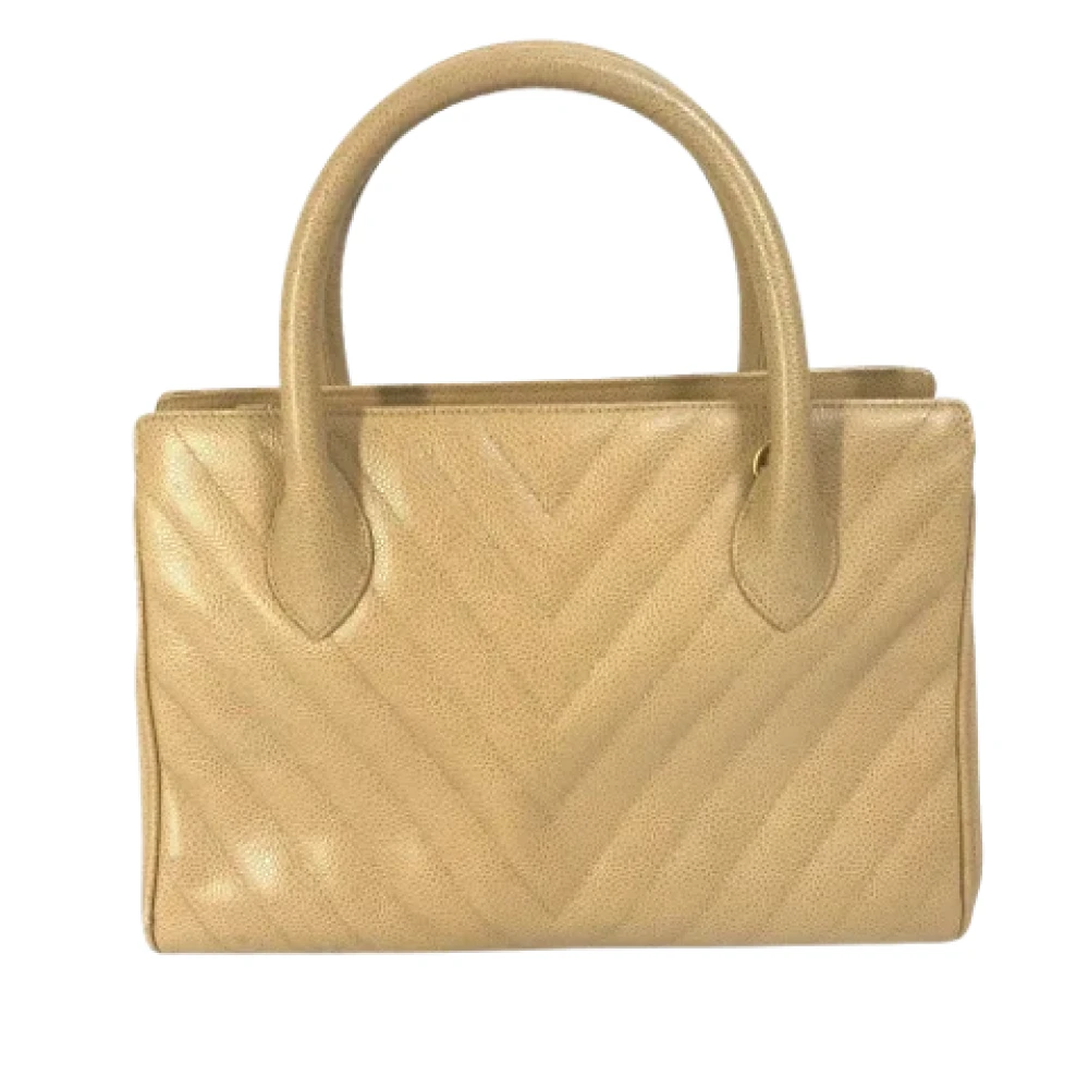Chanel Vintage Pre-owned Leather chanel-bags Brown Dames