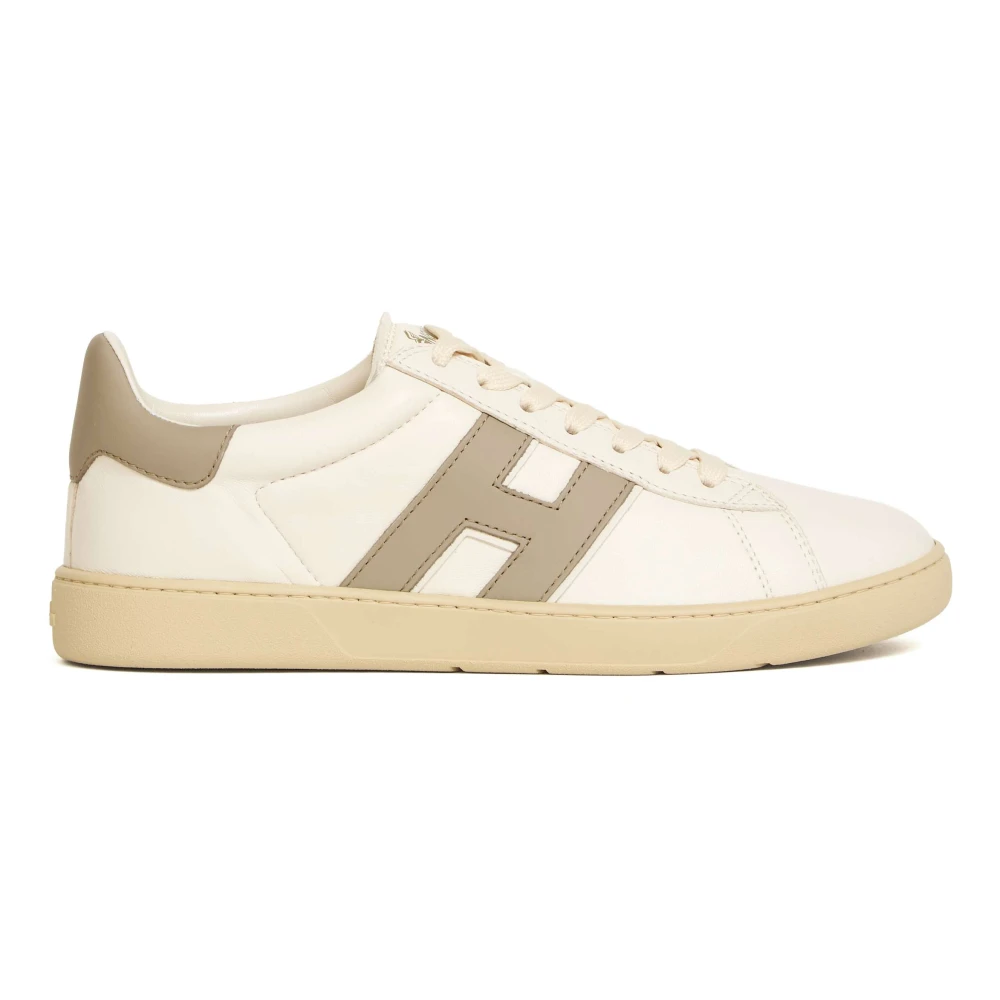 Hogan cool pelle latte Heren Schoenen Wit