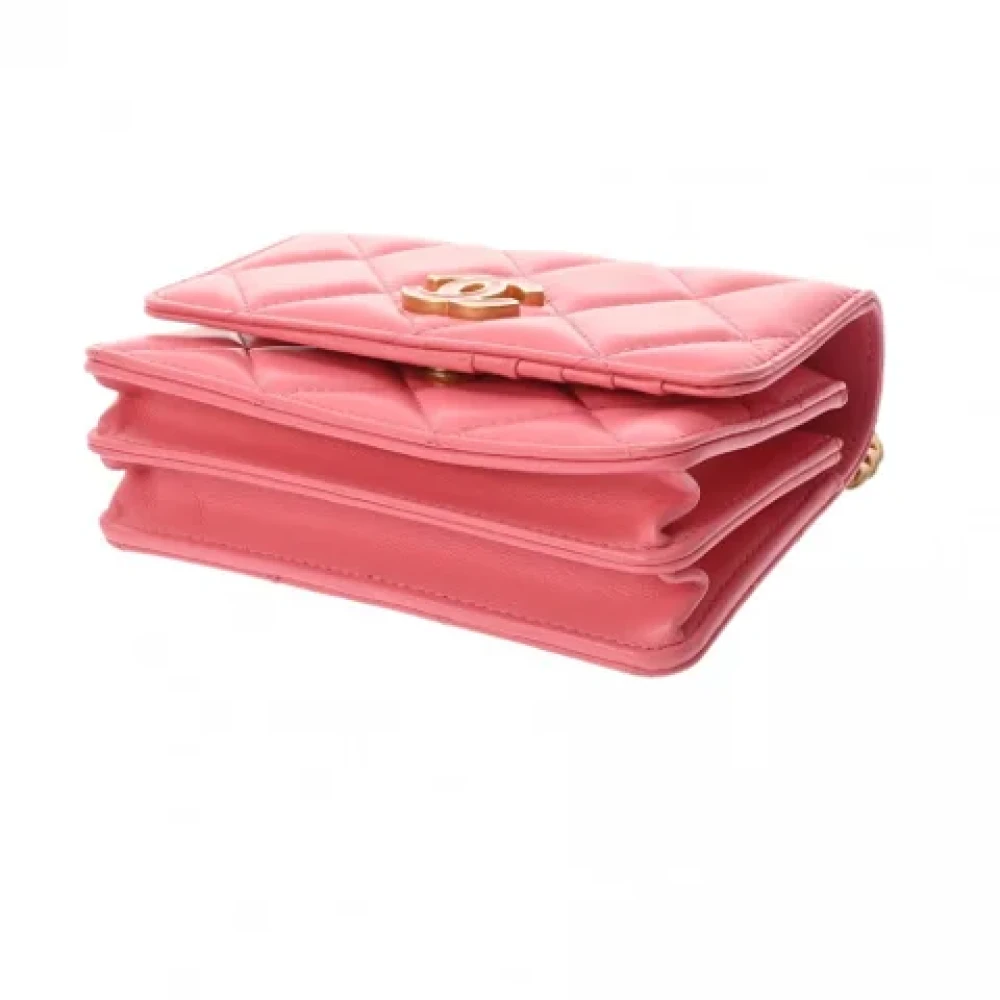 Chanel Vintage Pre-owned Fabric chanel-bags Pink Dames