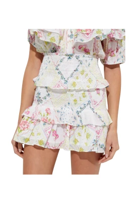Blommig Minikjol Sicily Stil
