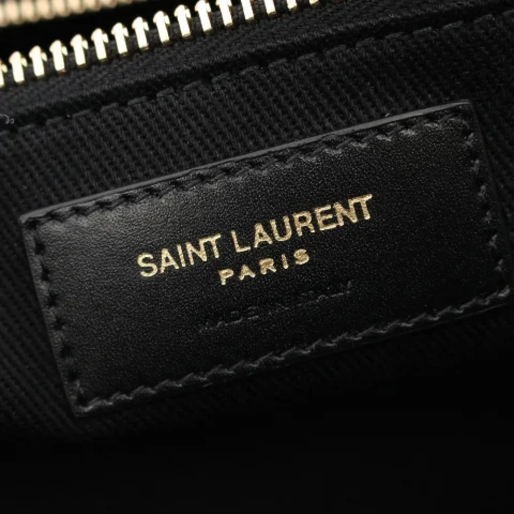 Yves Saint Laurent Vintage Pre-owned Canvas handbags Black Dames