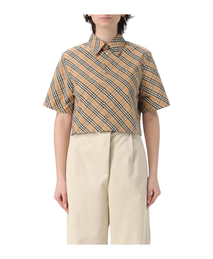 chemise-a-carreaux-a-manches-courtes-style-elegant