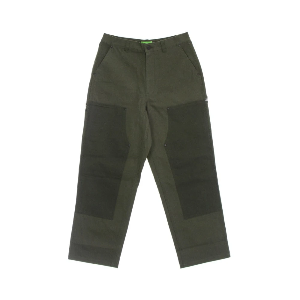 HUF Dubbele Knie Olijf Lange Broek Green Heren
