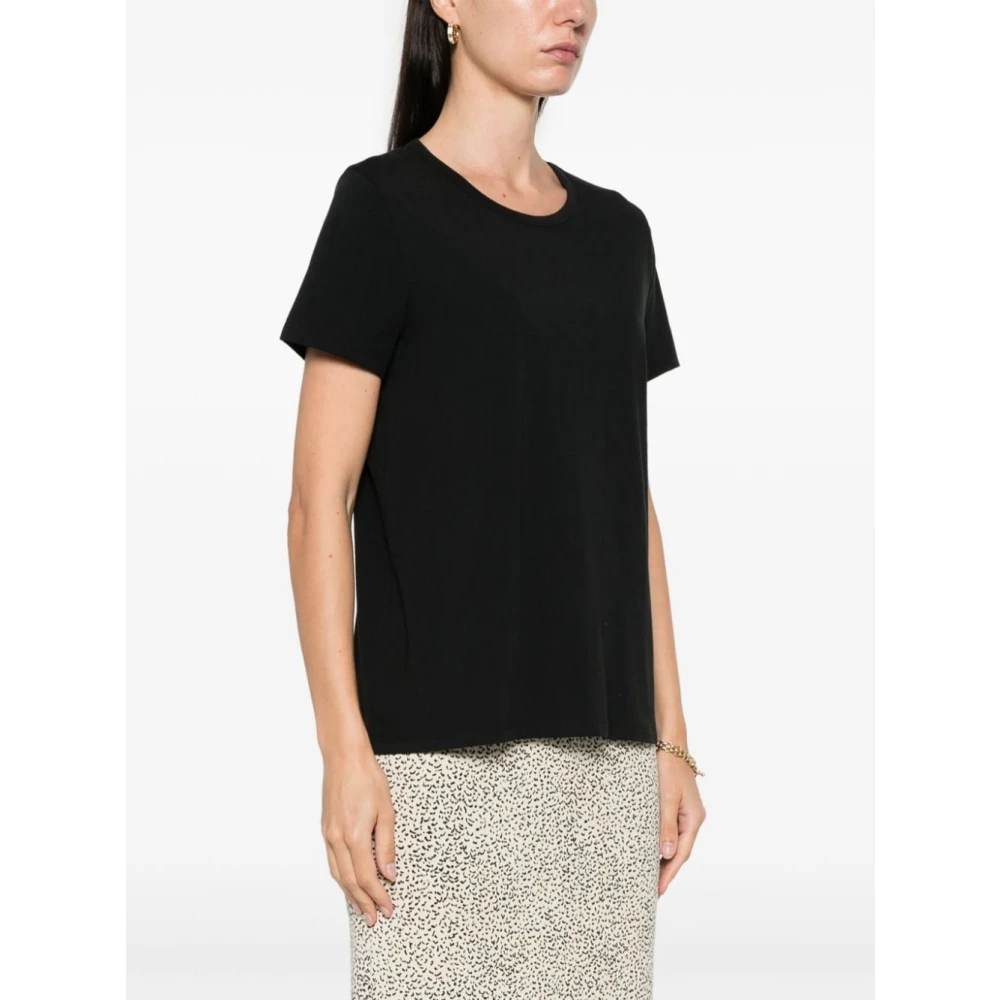 allude Zwarte T-shirts en Polos Black Dames