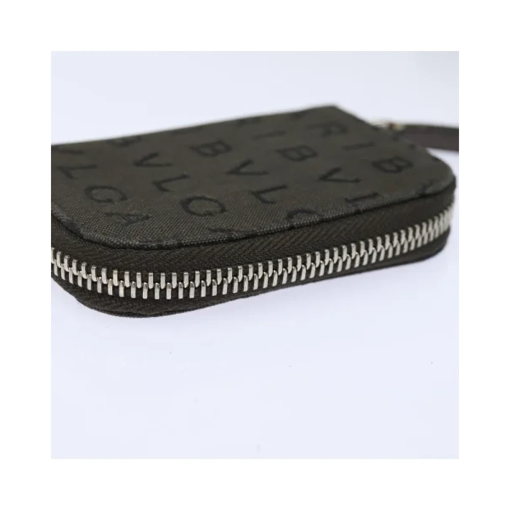 Bvlgari Vintage Pre-owned Canvas key-holders Brown Dames