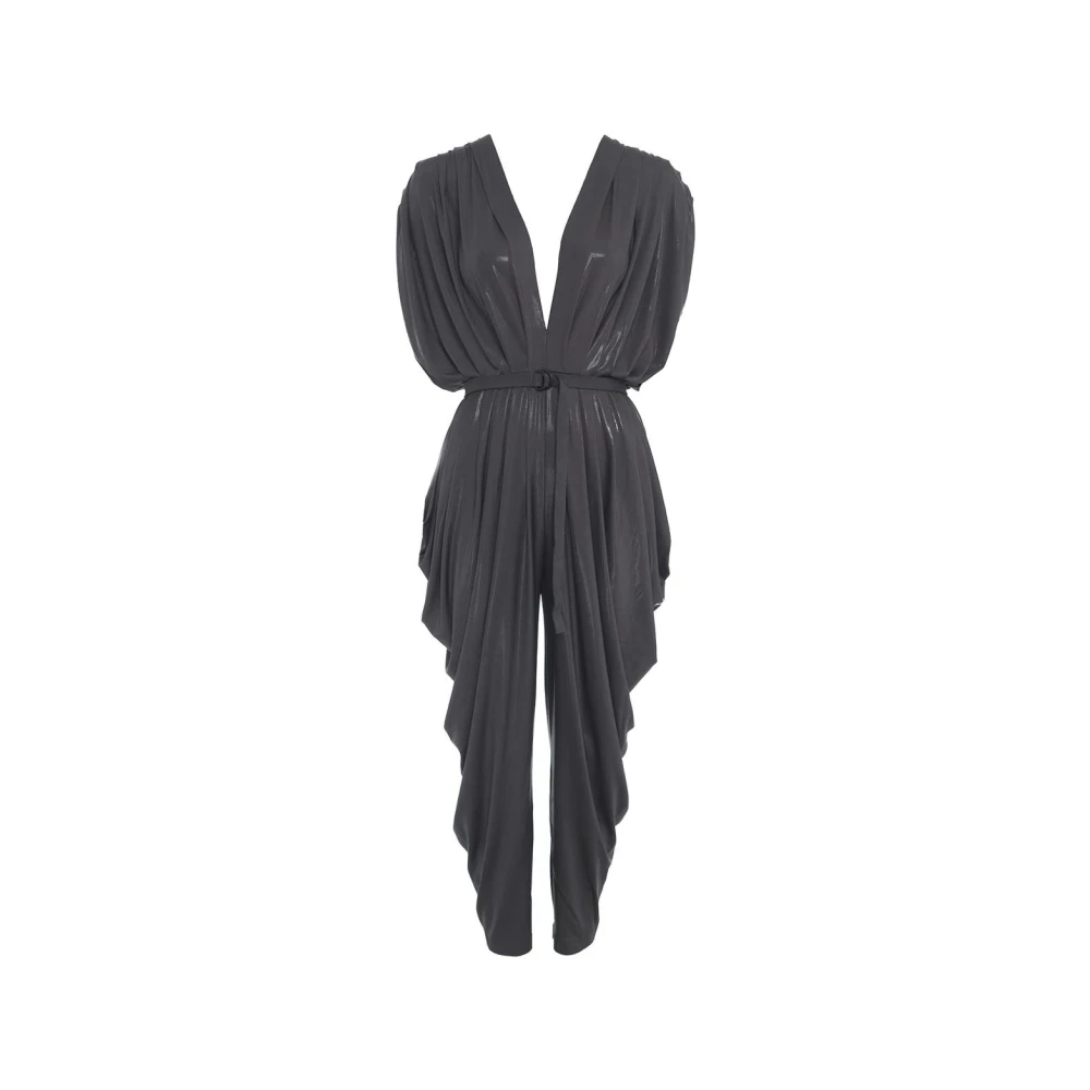 Norma Kamali Grijze Overall Dameskleding Aw24 Gray Dames
