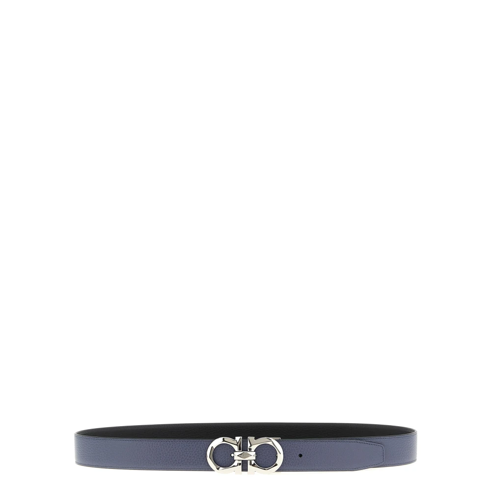 Ferragamo Herr Multicolor Accessoarer 110 Cm, Läder, Gancini Reversible Belt