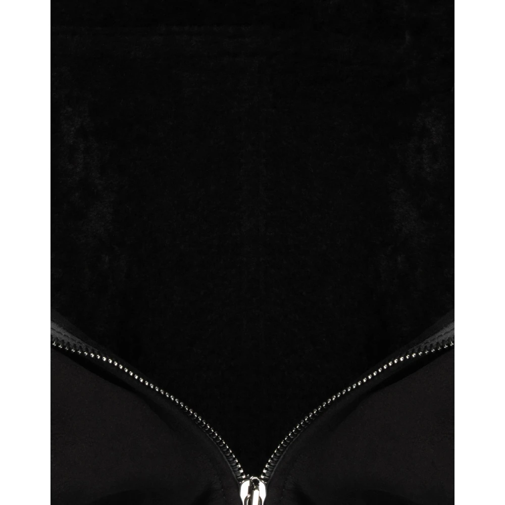 Giorgio Brato Luxe Shearling Hoodiejas in Donker Houtskool Black Heren