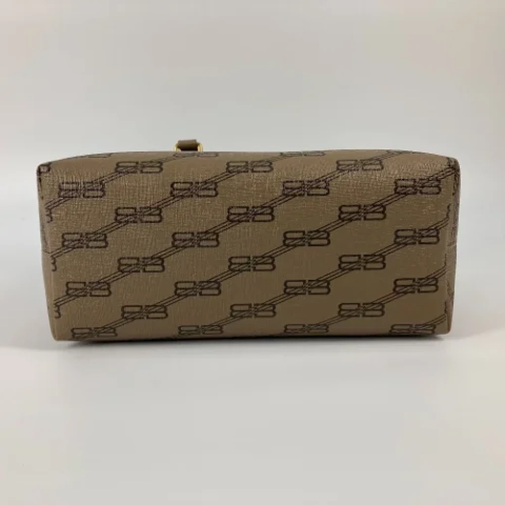 Balenciaga Vintage Pre-owned Leather balenciaga-bags Beige Dames